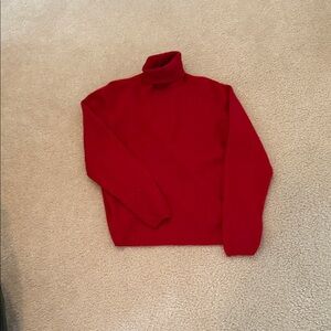 Valerie Stevens Vibrant Red Turtleneck Sweater